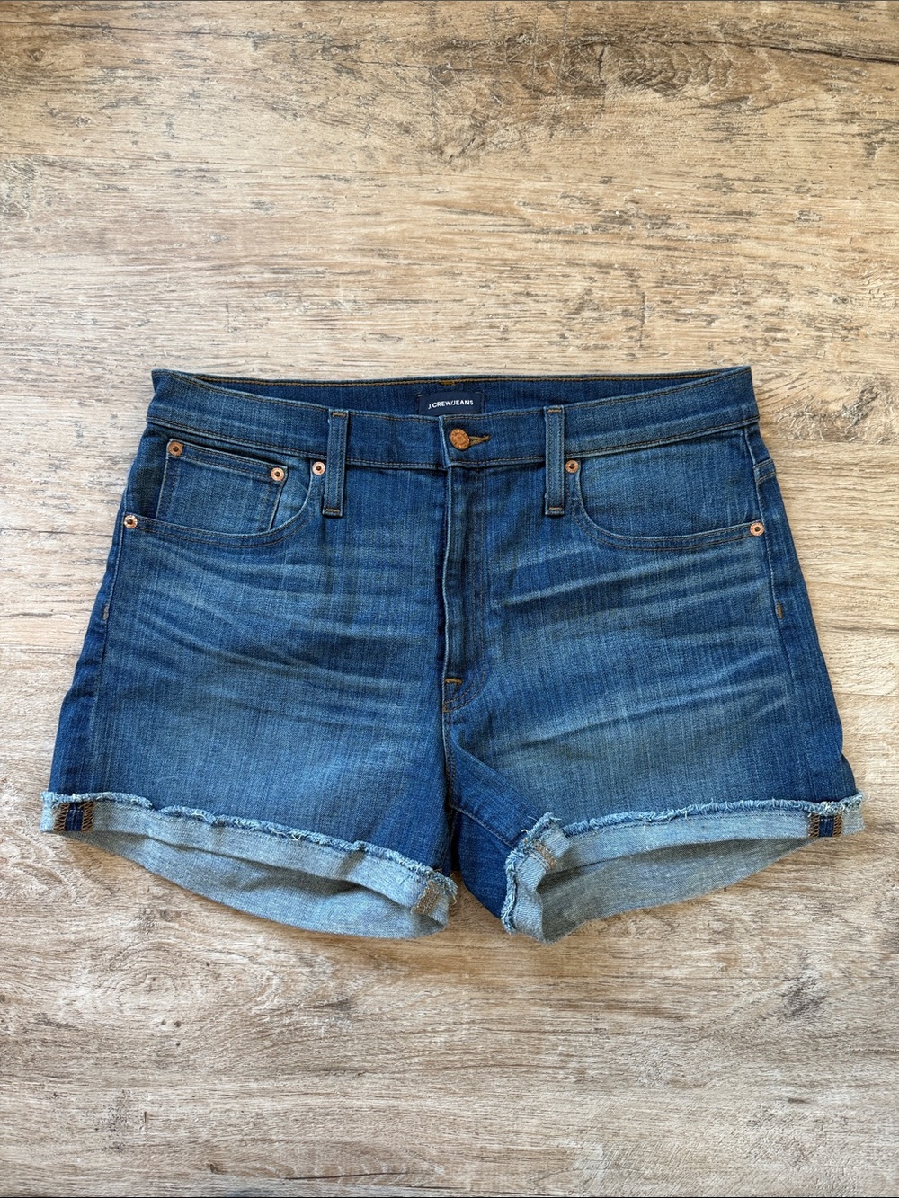 J. Crew High Rise Denim Shorts
